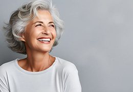 Portrait of happy, smiling senior woman